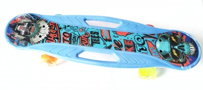 ИГРУШКА S00447 Скейтборд пластиковый светящиеся колёса 45 мм до 60 кг от магазина ДЕТКИ