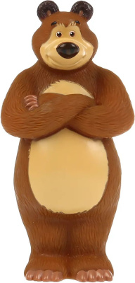 КАПИТОШКА LXST48R Игрушка-пищалка для ванны МАША И МЕДВЕДЬ МИШКА 14 см от магазина ДЕТКИ