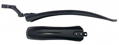 VINCA SPORT HN10-1fullblack Крыло велосипедное комплект 24"/26" пластик Цвет Чёрный от магазина ДЕТКИ