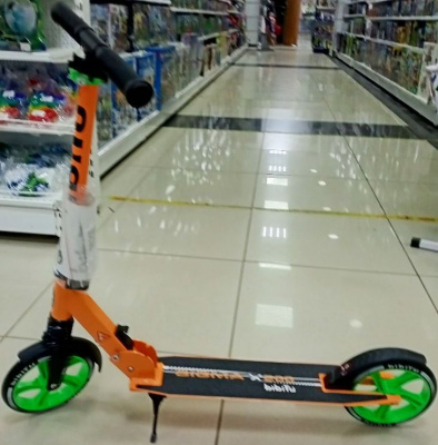 Самокат складной SIGMA колёса 200 мм до 100 кг ABEC 7 тормоз-крыло (Артикул: SKL-037-S-OR, Цвет: Оранжевый)