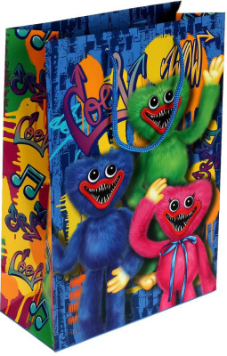 ЧУДО ПРАЗДНИК PML-82696-HV Пакет подарочный ML ХАГИ ВАГИ 22 см х 31 см х 10 см от магазина ДЕТКИ