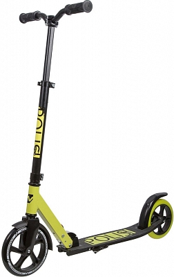 Самокат складной POLIS PRO 2020 колёса 200 мм/180 мм до 100 кг тормоз-крыло (Цвет: Зелёный/Жёлтый)