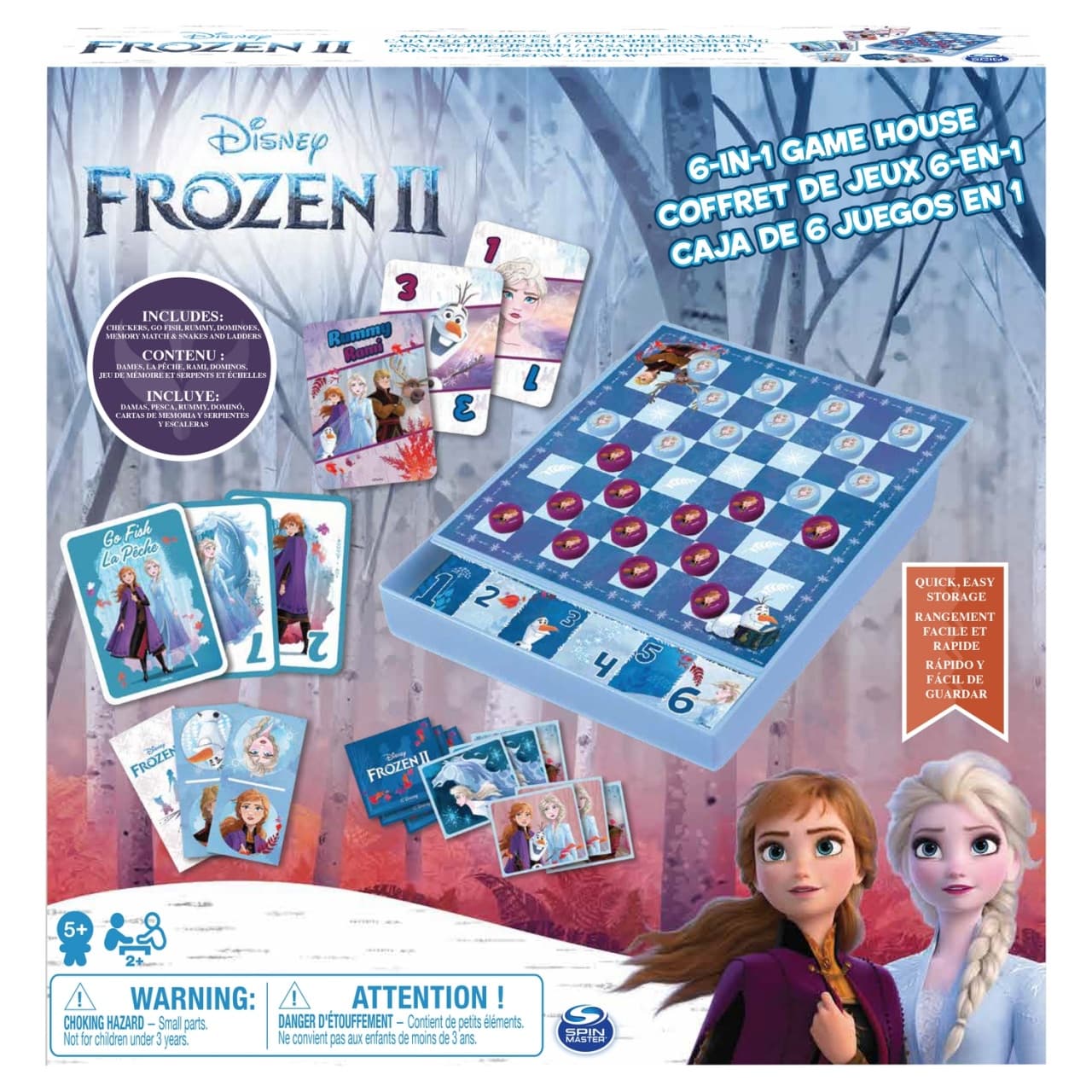 Настольная игра FROZEN II 6 В 1 в коробке купить в интернет-магазине ДЕТКИ