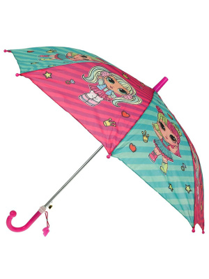 ИГРАЕМ ВМЕСТЕ UM45-NLOL Зонт детский КУКЛЫ-МОДНИЦЫ 45 см ткань, полуавтомат от магазина ДЕТКИ