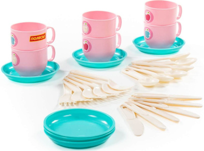 ПОЛЕСЬЕ 80288 Набор детской посуды МИНУТКА на 6 персон (V4) 30 элементов от магазина ДЕТКИ