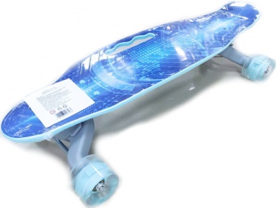 DK TOYS S00616 Пенни борд колёса светящиеся 60 мм ABEC 7 до 60 кг ручка от магазина ДЕТКИ