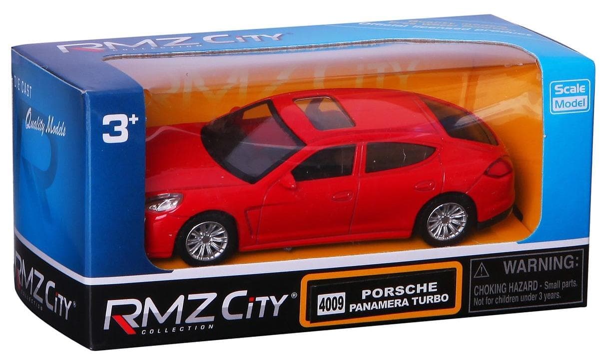 Модель машины PORSCHE PANAMERA TURBO RMZ CITY 1:64 Цвет Красный в коробке  купить в интернет-магазине ДЕТКИ