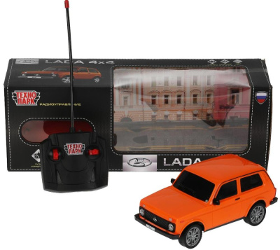 ТЕХНОПАРК LADA4X4-18L-OR Автомобиль радиоуправляемый LADA 4 х 4 со светом 18 см Цвет Оранжевый от магазина ДЕТКИ