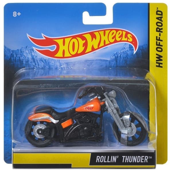 Мотоцикл ROLLIN` THUNDER серия HW OFF-ROAD на блистере HOT WHEELS X422...