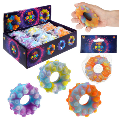 1TOY Т23445 Жмяка HIT POP IT ПОНЧИК 7 см от магазина ДЕТКИ