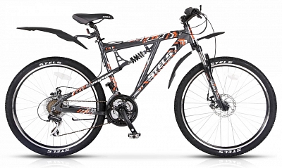Велосипед горный двухподвес VOYAGER MD 26" Рама 19" 14 (Цвет Чёрный/Серый)
