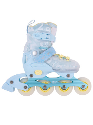 Коньки роликовые раздвижные KIDZROLL 2024 (Артикул: 942414, Цвет: Бирюзовый, Размер: S (28-31))