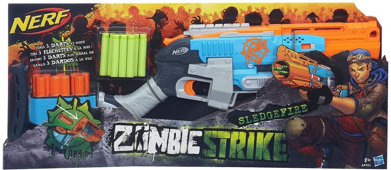 nerf gun shotgun zombie