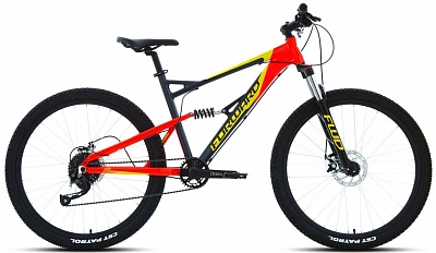 Велосипед горный двухподвес FLARE 2.0 DISС 27.5 2020 27.5" Рама 18" (Цвет: Серый/Красный)