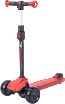 Самокат детский кикборд SURF BOY 2022 колёса светящиеся 120 мм/ 80 мм (Артикул: 276281, Цвет: Красный)