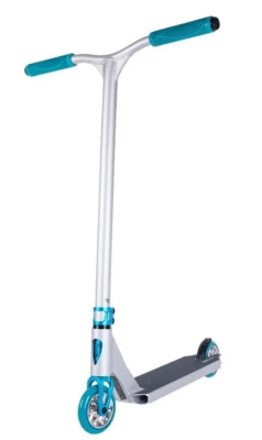 Самокат трюковой DROP 2.0 2023 колёса 110 мм ABEC 9 до 100 кг тормоз-крыло (Артикул: 848515, Цвет: Серый/Изумрудный)