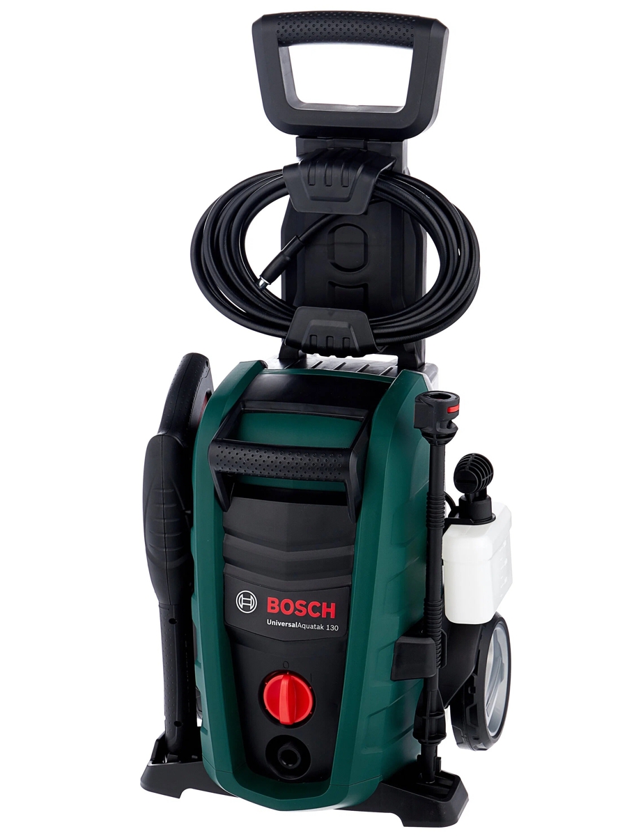 Мойка высокого давления BOSCH UNIVERSALAQUATAK 130 1700 Вт 130 бар 380  л/час Цвет Чёрный/Зелёный купить в интернет-магазине ДЕТКИ