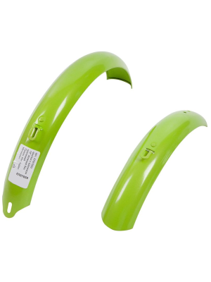 BIKE PARTS КЛ97850 Комплект крыльев 14" стальные Цвет Зелёный от магазина ДЕТКИ