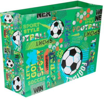 ЧУДО ПРАЗДНИК PL-63395-FB Пакет подарочный ФУТБОЛ огромный 45 см х 60 см х 20 см от магазина ДЕТКИ