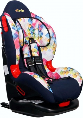 Автокресло KS 525 ISOFIX Группа 1-2 (9-25кг) (Артикул: KRES2911, Цвет: Калейдоскоп-синий)