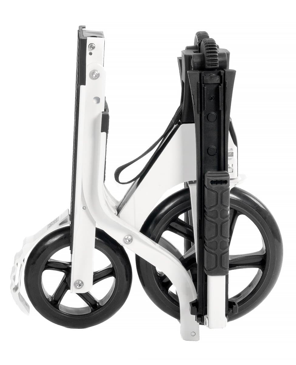 самокат двухколесный "slider". самокат белый взрослый. самокат белый складной. самокат hudora tour 200. электросамокат макларен.