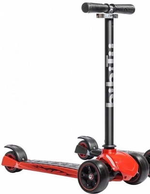 Самокат детский кикборд STRONG колёса 120 мм/80 мм ABEC 7 до 80 кг (Цвет: Красный)