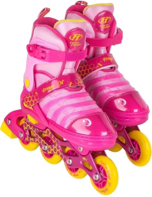 Набор MAYA SET ролики, шлем, защита (Артикул: 495515, Цвет: Розовый, Размер: S (30-33))