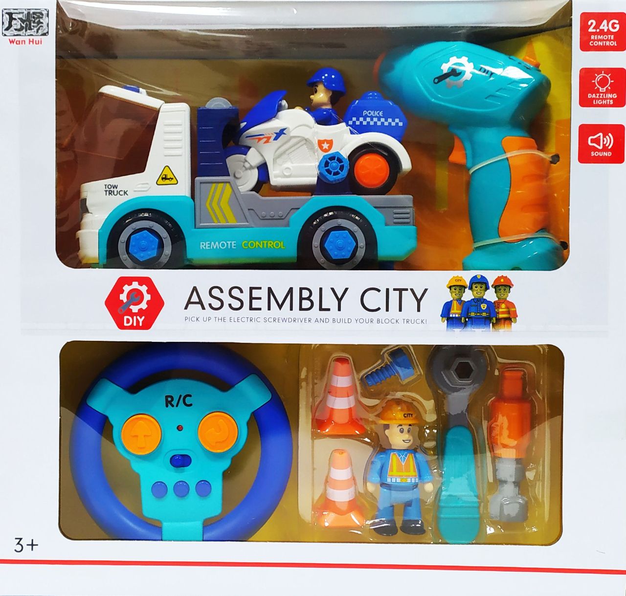 Набор-конструктор ASSEMBLY CITY строительная машина на р/у DK TOYS 168