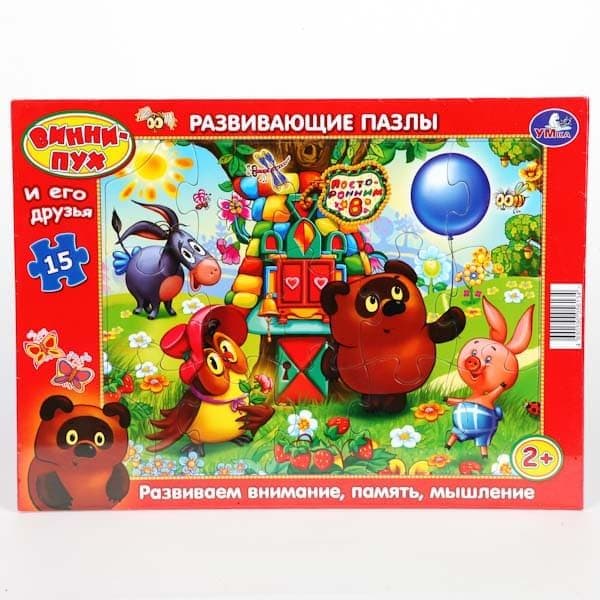 Умка развивающие паззл в рамке Винни-пух и его друзья (4690590056134)