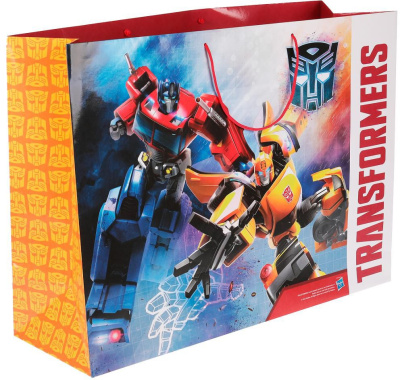 ЧУДО ПРАЗДНИК PXXXL-70345-TR Пакет подарочный ТРАНСФОРМЕРЫ огромный 45 см х 60 см х 20 см от магазина ДЕТКИ