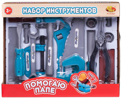 AB TOYS PT-01541/1 Набор инструментов ПОМОГАЮ ПАПЕ 16 предметов от магазина ДЕТКИ