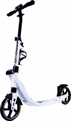 Самокат складной SPORT 7 колёса 180 мм регулируемая ручка, задний ножной тормоз, 2 амортизатора (Цвет Белый)