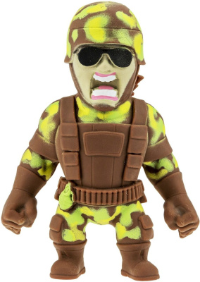 1TOY Т21916_5 Фигурка тянущаяся MONSTER FLEX МОРСКОЙ ПЕХОТИНЕЦ серия 4 15 см от магазина ДЕТКИ