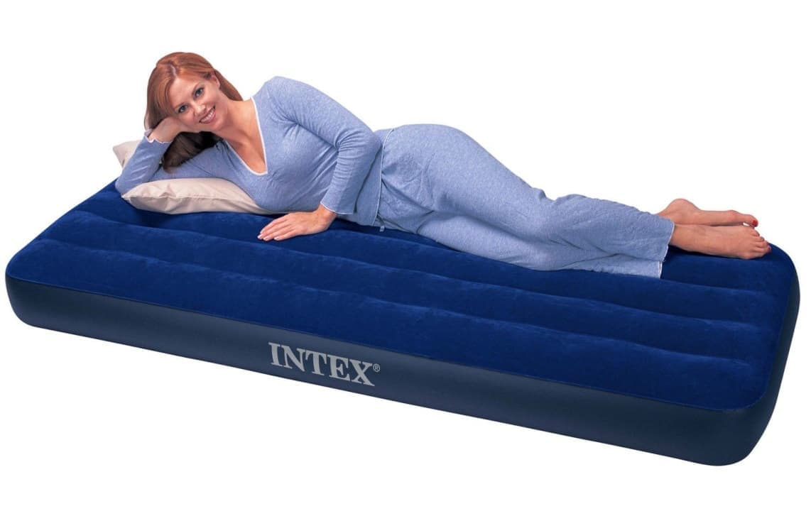 intex надувная кровать downy