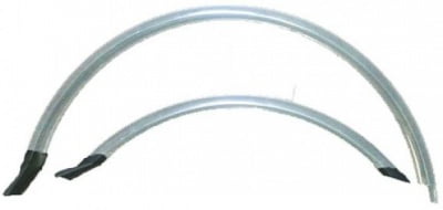 VINCA SPORT HN12-1_28"SILVER Крыло велосипедное комплект 28" пластик удлинённое с брызговиками Цвет Серебристый от магазина ДЕТКИ
