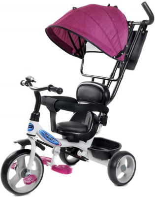 Велосипед детский трёхколёсный PILOT колёса 10"/8" (Артикул: PT1V, Цвет: Фиолетовый)