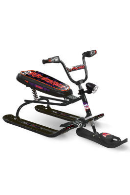 Снегокат НИКА SNOWDRIVE (Артикул: СНД3/ГЧ, Цвет: Граффити на чёрном)