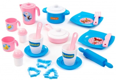 ПОЛЕСЬЕ 85443 Набор посуды ПРОСТОКВАШИНО 26 элементов от магазина ДЕТКИ