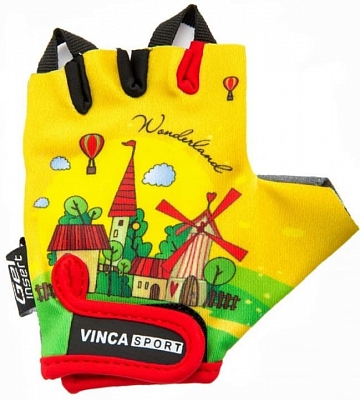 VINCA SPORT VG942(5XS) Перчатки детские TRAVEL гелевые вставки Размер 5XXXS Цвет Жёлтый от магазина ДЕТКИ