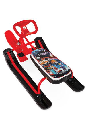 Снегокат ТИМКА СПОРТ 1+ до 100 кг (Артикул: ТС1+/ГР, Цвет: С галактическим роботом)