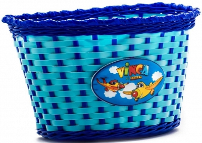 VINCA SPORT P04_PLANES_BLUE Корзинка детская PLANES на руль размер 240x165x155 мм Цвет Синий от магазина ДЕТКИ