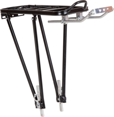 STG Х108459 Багажник для велосипеда 26-28" задний HS-H019B алюминиевый Цвет Чёрный от магазина ДЕТКИ