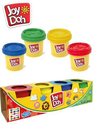 JOY-DOH POT-04/112 Масса для лепки 4 баночки по 112 г от магазина ДЕТКИ