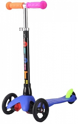 Самокат трёхколёсный BIBITU LYNX регулируемая ручка (Цвет Синий)