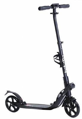 Самокат складной SPORT 7 колёса 180 мм регулируемая ручка, задний ножной тормоз, 2 амортизатора (Артикул: K3-BK, Цвет: Чёрный)