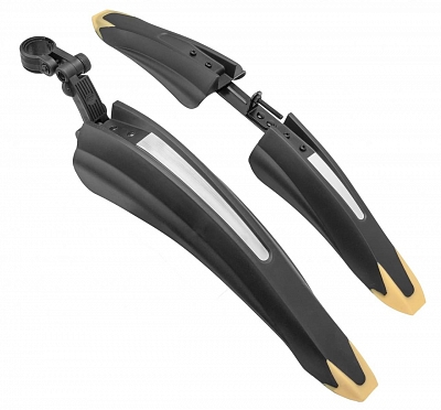 STELS 610242 Комплект крыльев XGNB-054-1 LU091564 24"-26" быстросъёмные пластиковые Цвет Чёрный/Жёлтый  от магазина ДЕТКИ