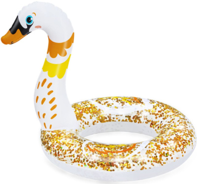 BESTWAY 36306_2 Круг надувной SHIMMER N'FLOAT ЛЕБЕДЬ  61 см х 58,5 см 3-6 лет от магазина ДЕТКИ
