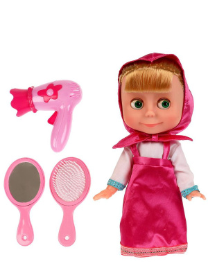 КАРАПУЗ 83033K-N Кукла МАША серия МАША И МЕДВЕДЬ с набором парикмахера 25 см 3 стиха-потешки, песенка от магазина ДЕТКИ