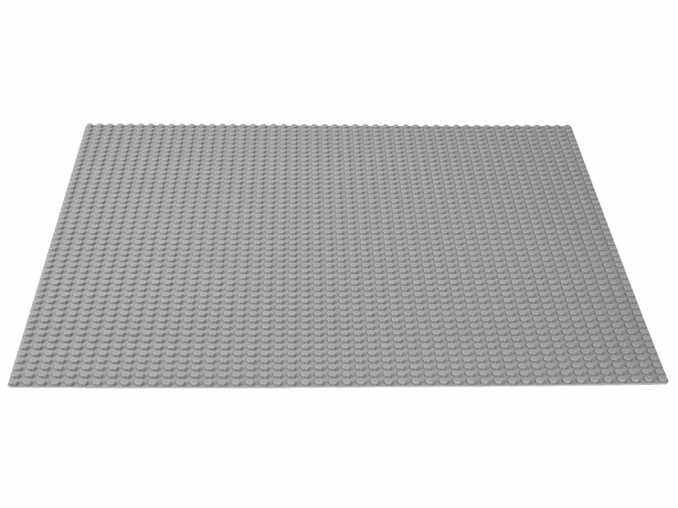 Серая платформа. Gray Baseplate 10701.