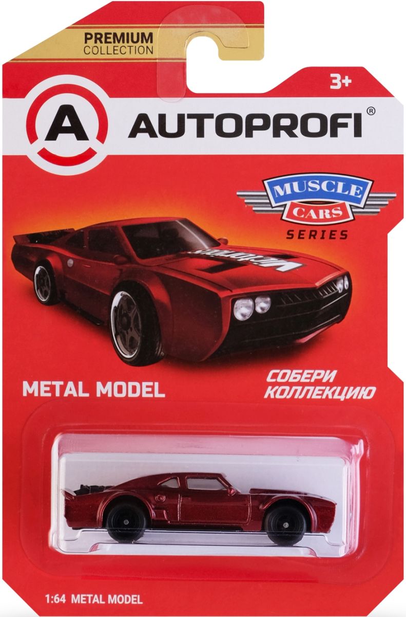 Машинка коллекционная серия MUSCLE CARS 1:64 Цвет Красный купить в  интернет-магазине ДЕТКИ